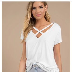 - Tobi white Strappy Tee
